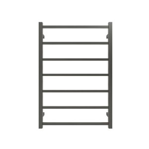 Commercial Square 7 Bars Heated Towel Rail-Gun Metal Grey